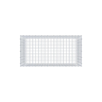 Gabion 100 cm x 60 cm x 50 cm (L x H x D), maskestørrelse 5 cm x 5 cm, C-ring
