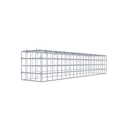 Gavión adicional tipo 3 100 cm x 20 cm x 20 cm (L x A x P), malla 5 cm x 5 cm, anillo en C