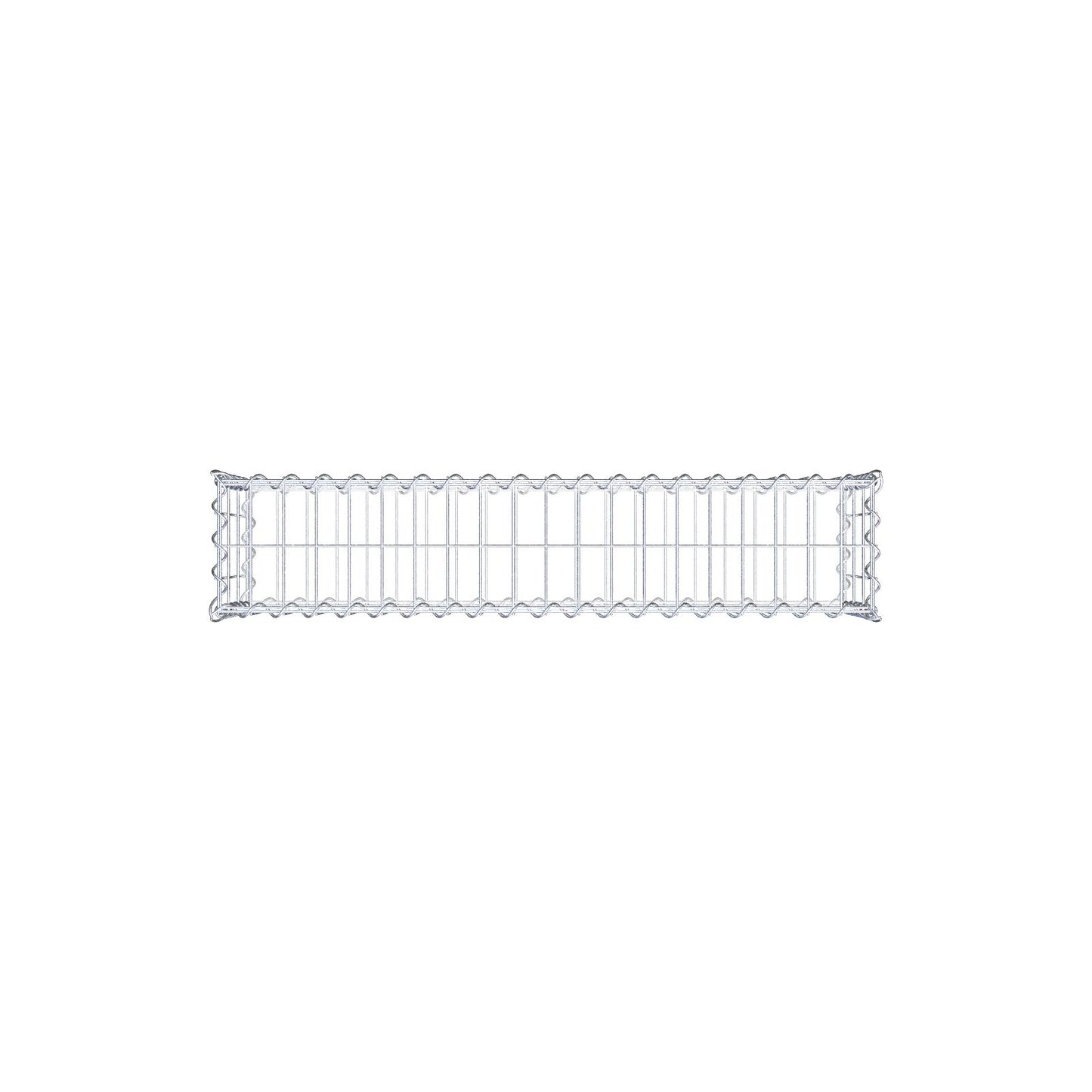 2er Set Gabionen 100 cm x 30 cm x 20 cm (L x H x T), Maschenweite 5 x 10 cm, Spirale
