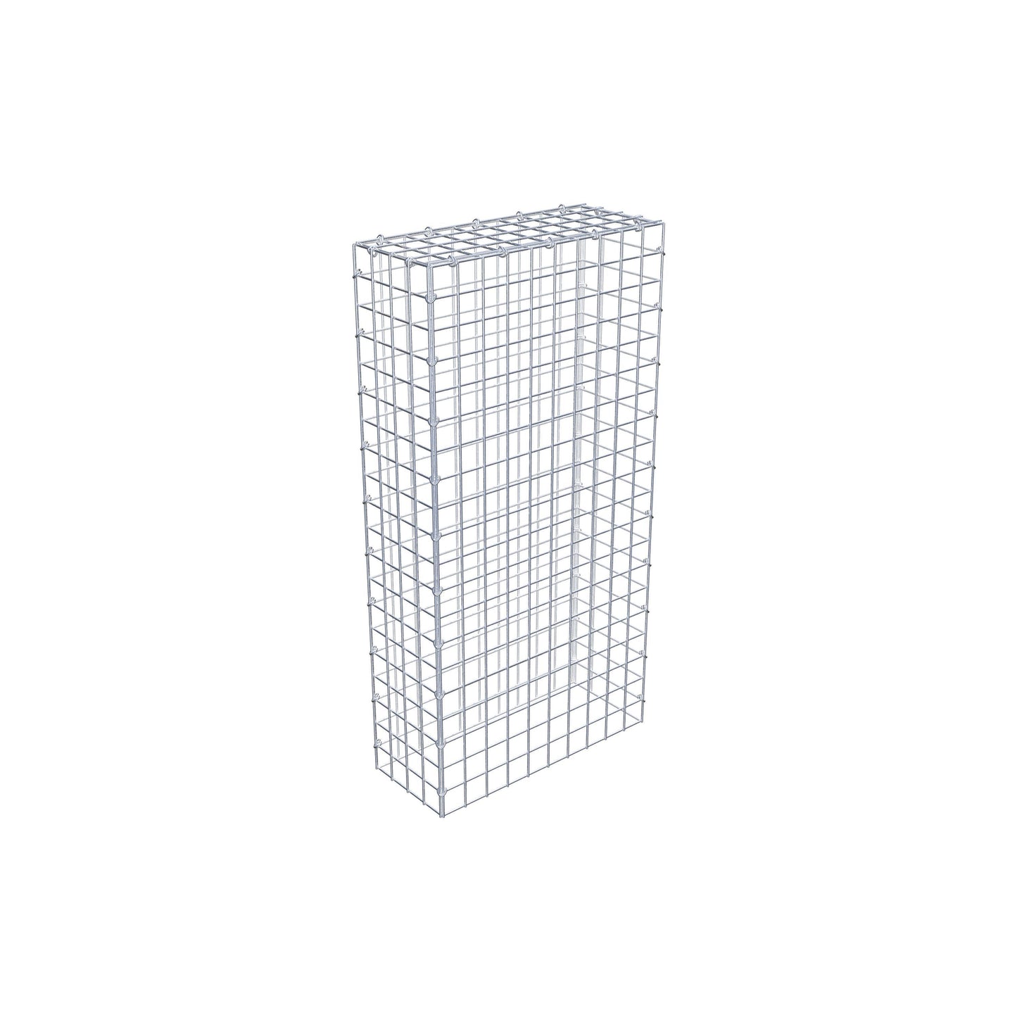 Gavión complementario de tipo 3 100 cm x 20 cm x 50 cm (L x A x P), malla 5 cm x 5 cm, anillo en C