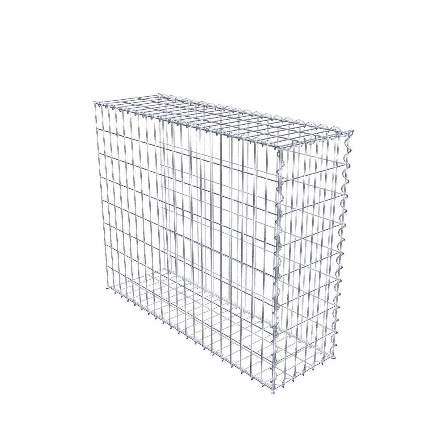 Gabbione aggiuntivo tipo 2 100 cm x 80 cm x 30 cm (L x H x P), dimensione maglia 5 cm x 10 cm, a spirale