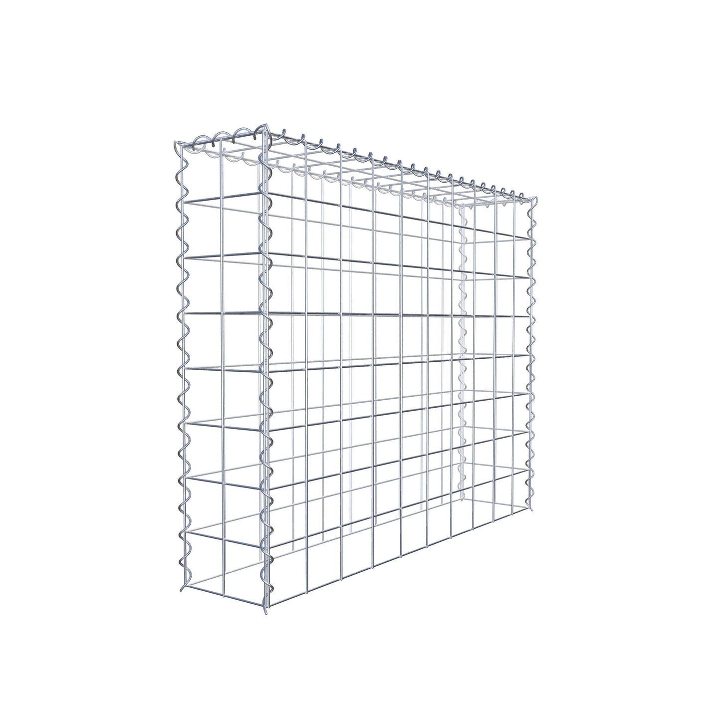 Grown-on gabion type 3 100 cm x 80 cm x 20 cm (L x H x D), mesh size 10 cm x 10 cm, spiral
