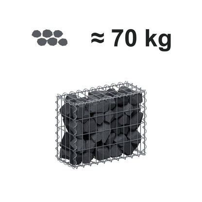 Gabion 50 cm x 40 cm x 20 cm (L x H x D), mesh size 5 cm x 10 cm, spiral