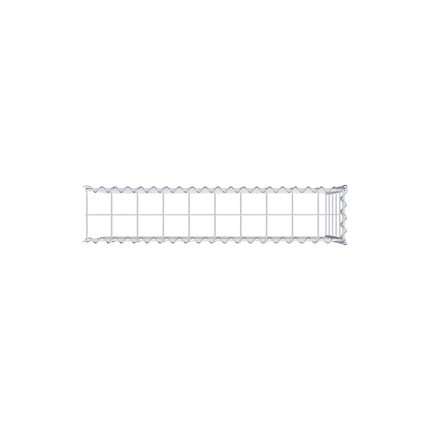 Grown-on gabion type 4 100 cm x 50 cm x 20 cm (L x H x D), mesh size 10 cm x 10 cm, spiral