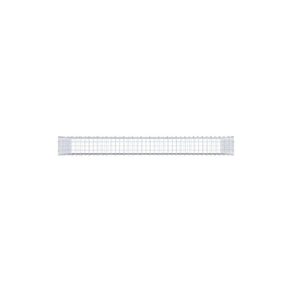 Gabion 200 cm x 100 cm x 20 cm (L x H x D), mesh size 5 x 5 cm, spiral ring