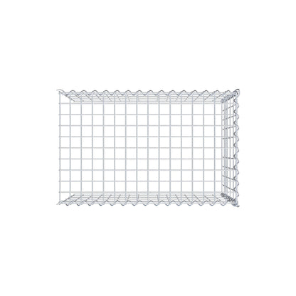 Opvokset gabion type 4 80 cm x 50 cm x 50 cm (L x H x D), maskestørrelse 5 cm x 10 cm, spiral