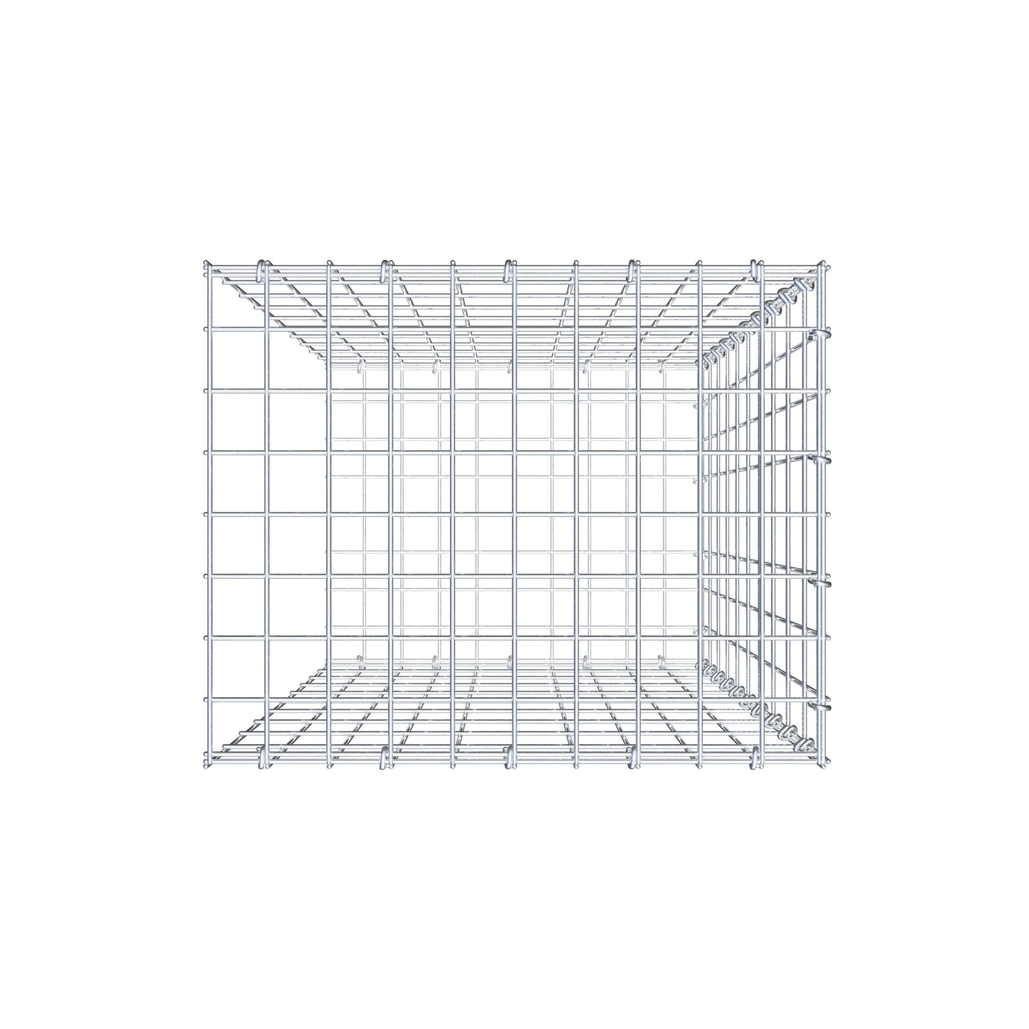 Pila adicional tipo 2 100 cm x 50 cm x 40 cm, malla 5 cm x 10 cm, anillo en C