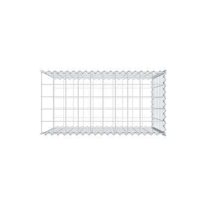 Gabbione aggiuntivo tipo 2 100 cm x 80 cm x 50 cm (L x A x P), maglia 10 cm x 10 cm, spirale