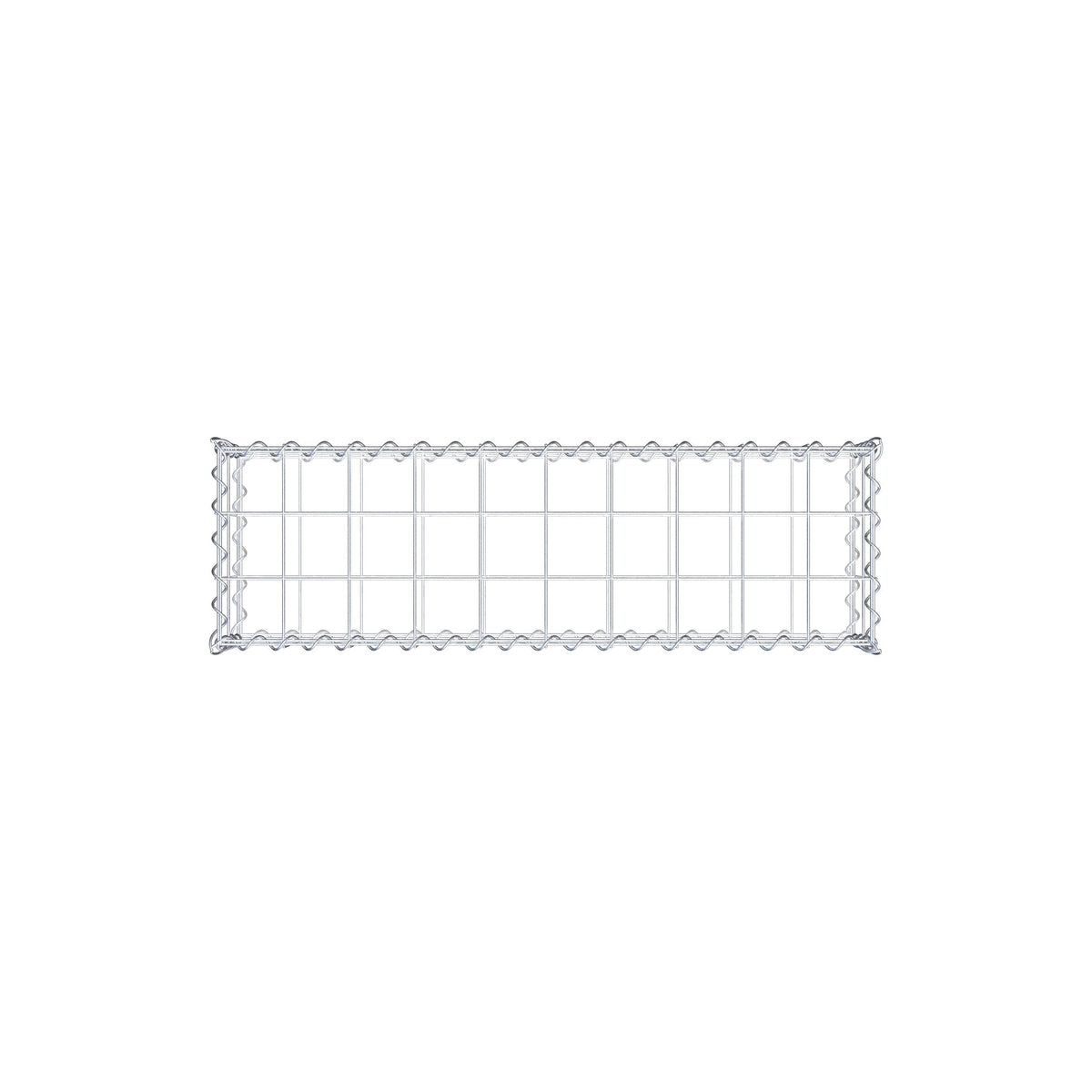 Gabbione 100 cm x 20 cm x 30 cm (L x H x P), maglia 10 cm x 10 cm, spirale