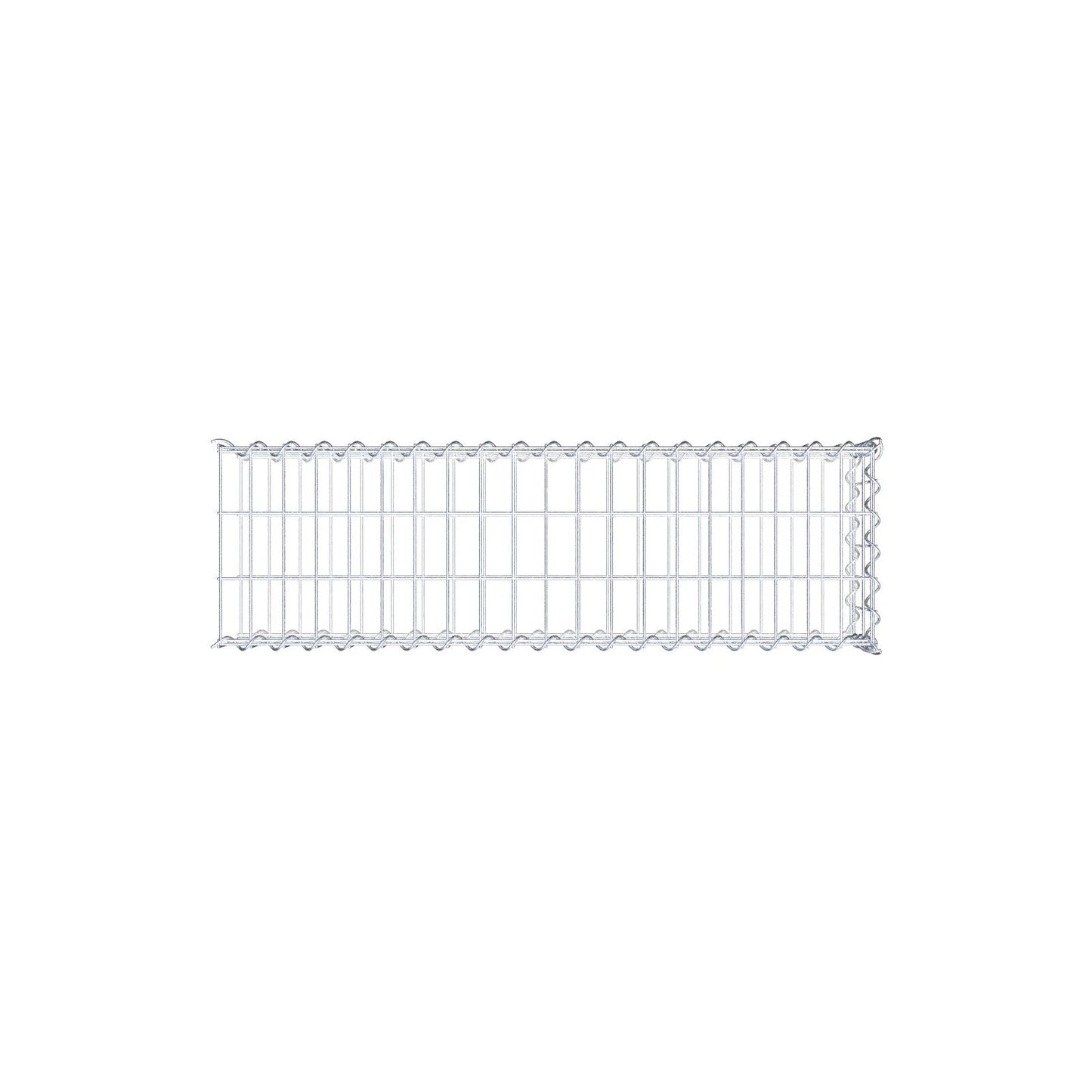 Gabião tipo 2 100 cm x 20 cm x 30 cm (C x A x P), malhagem 5 cm x 10 cm, espiral
