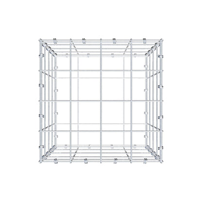Gabbione 40 cm x 40 cm x 40 cm (L x H x P), maglia 10 x 10 cm, anello a spirale