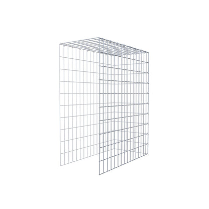 Gabbione aggiuntivo tipo 4 100 cm x 80 cm x 40 cm (L x H x P), maglia 5 cm x 10 cm, anello a C
