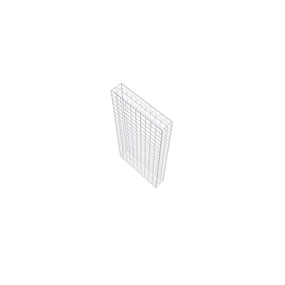 Gabião 200 cm x 100 cm x 20 cm (C x A x P), malhagem 10 cm x 10 cm, anel C