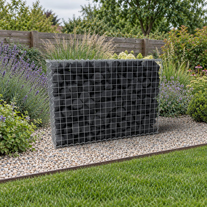 Gabião 100 cm x 70 cm x 20 cm (C x A x P), malhagem 5 cm x 5 cm, espiral
