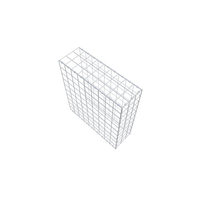 Bevestigbare schanskorf type 2 100 cm x 90 cm x 30 cm (L x H x D), maaswijdte 10 cm x 10 cm, C-ring