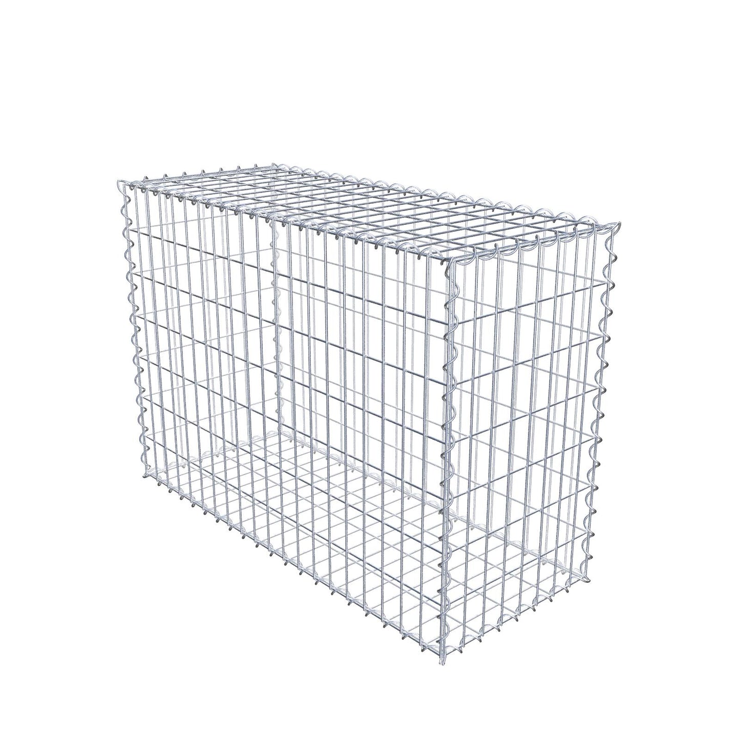Gabion 100 cm x 70 cm x 40 cm (L x H x D), mesh size 5 cm x 10 cm, spiral