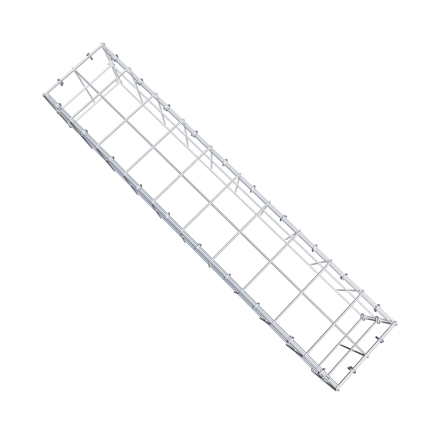 Gavión complementario de tipo 3 100 cm x 20 cm x 20 cm (L x A x P), malla 10 cm x 10 cm, anillo en C