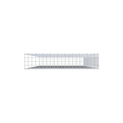 Monteret gabion type 2 200 cm x 100 cm x 20 cm (L x H x D), maskestørrelse 5 cm x 5 cm, C-ring