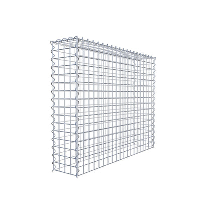 Extra gabion typ 3 100 cm x 80 cm x 20 cm (L x H x D), maskstorlek 5 cm x 5 cm, spiral