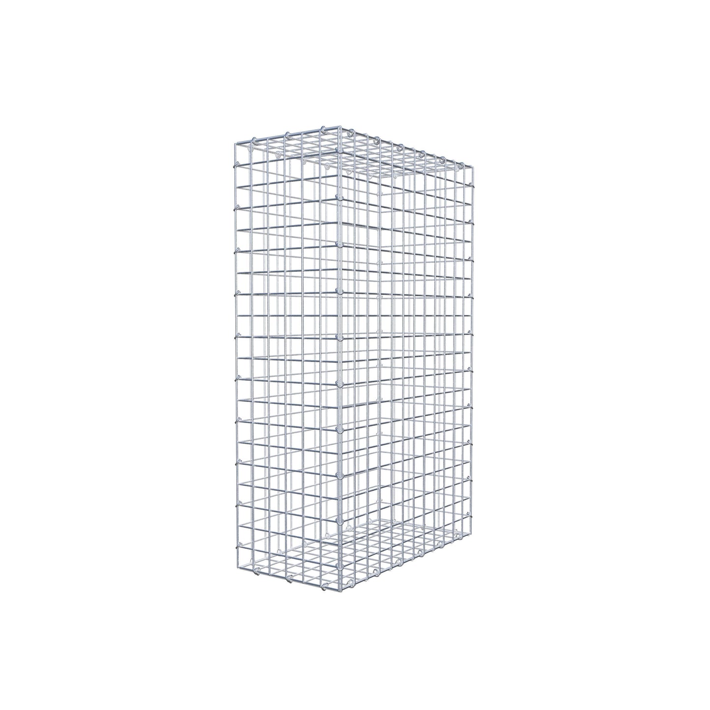 Gabião 100 cm x 60 cm x 30 cm (C x A x P), malhagem 5 cm x 5 cm, anel C