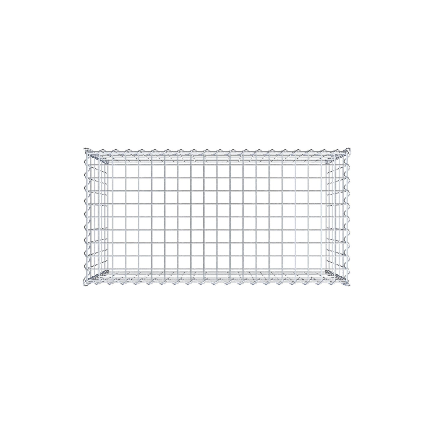 Gabbione aggiuntivo tipo 3 100 cm x 60 cm x 50 cm (L x A x P), maglia 5 cm x 10 cm, spirale