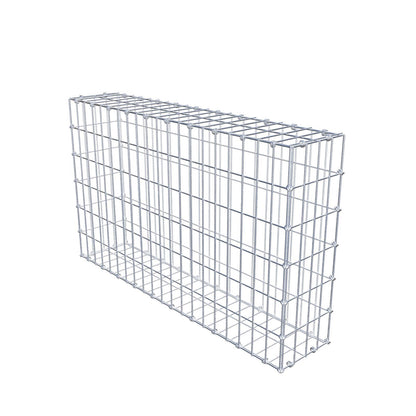 Gabbione 100 cm x 60 cm x 20 cm (L x H x P), maglia 5 x 10 cm, anello a spirale