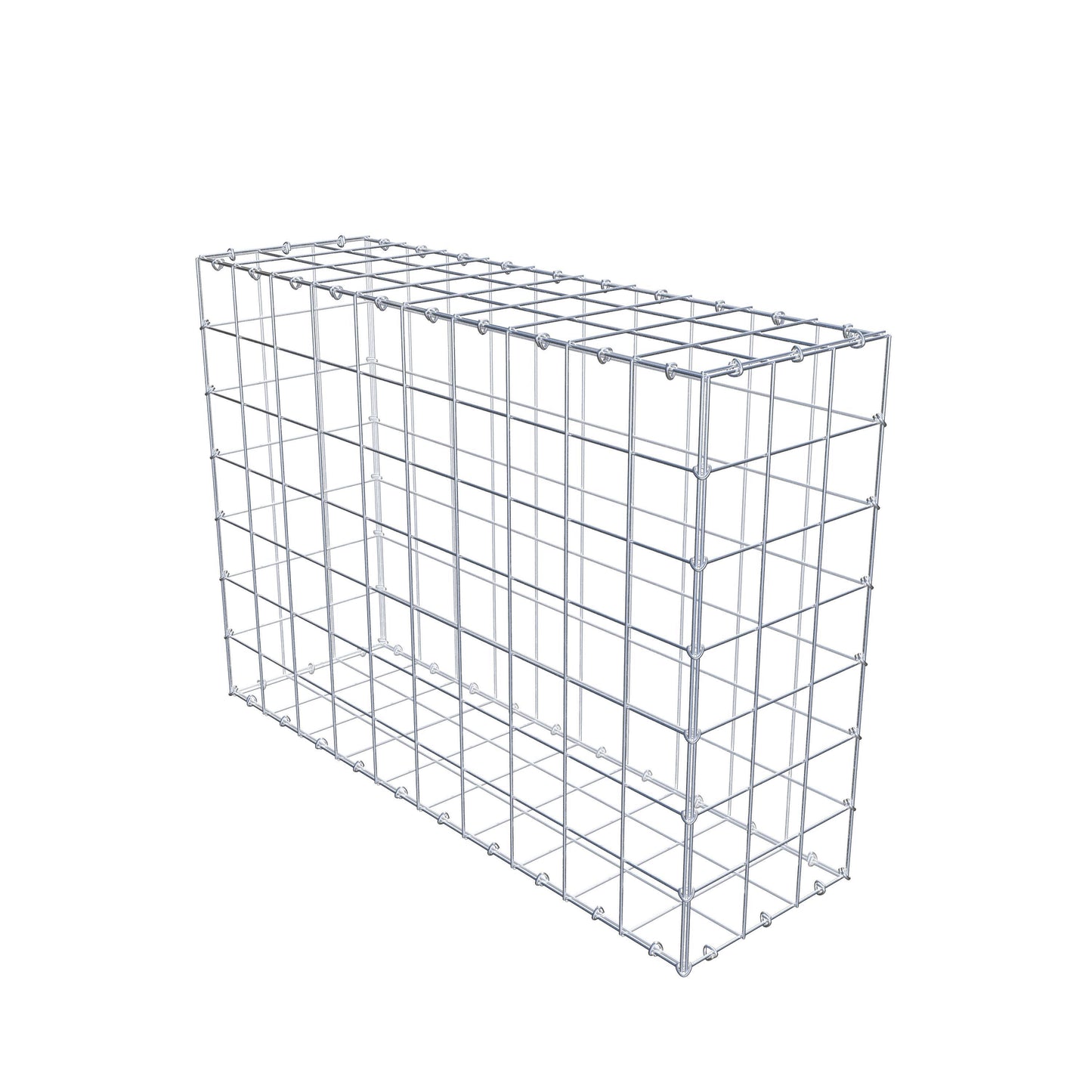 Gabion 100 cm x 70 cm x 30 cm (L x H x P), mailles 10 cm x 10 cm, anneau en C