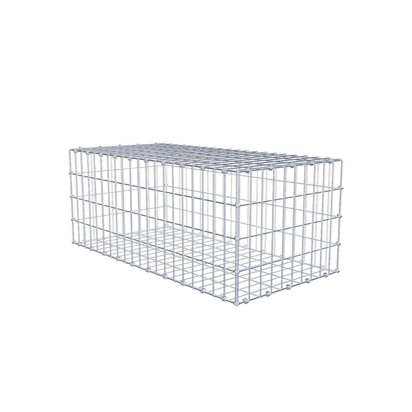 Gabbione 100 cm x 40 cm x 50 cm (L x H x P), maglia 5 x 10 cm, anello a spirale