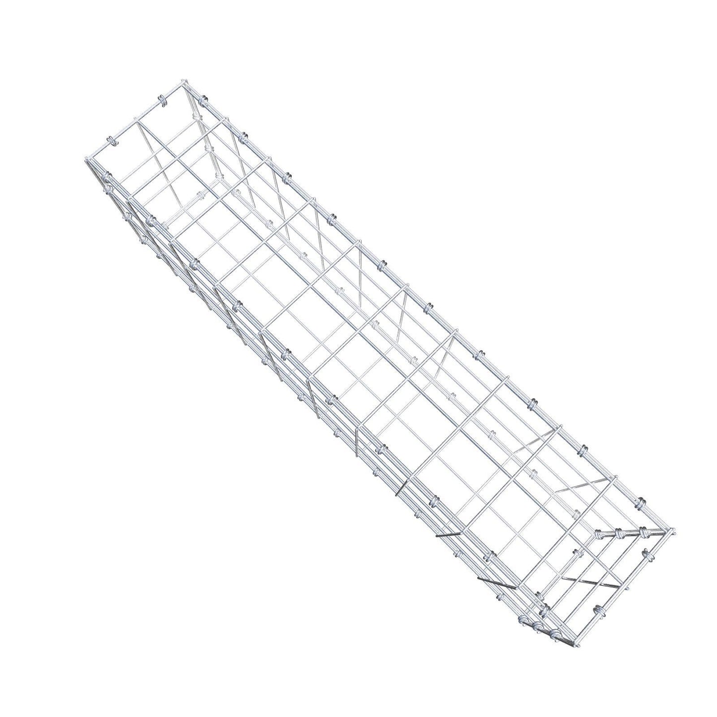 Gabion 100 cm x 30 cm x 20 cm (L x H x D), mesh size 10 x 10 cm, spiral ring