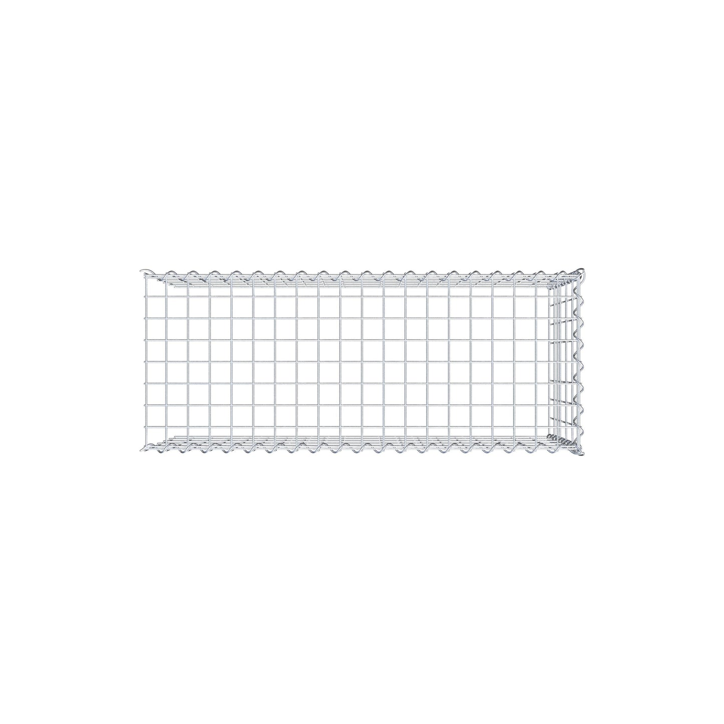 Gavión complementario tipo 4 100 cm x 50 cm x 40 cm (L x A x P), malla 5 cm x 10 cm, espiral