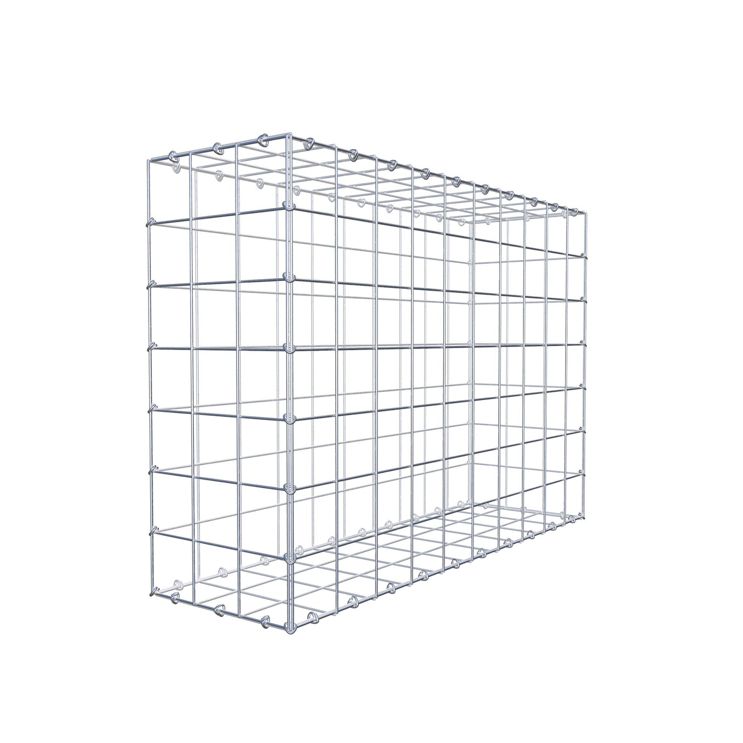Gabion 100 cm x 70 cm x 30 cm (L x H x P), mailles 10 cm x 10 cm, anneau en C