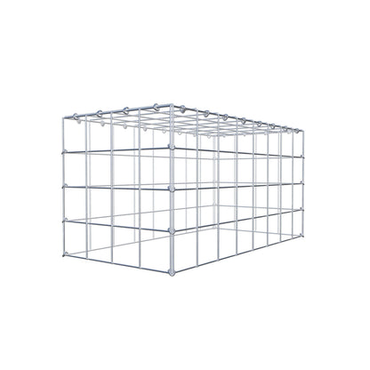 Anbaugabione Typ 3 80 cm x 40 cm x 40 cm (L x H x T), Maschenweite 10 cm x 10 cm, C-Ring