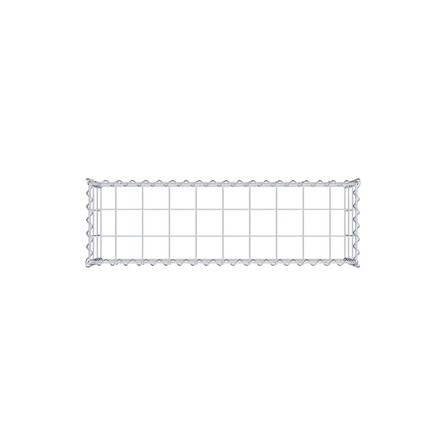 Gabião Tipo 3 100 cm x 30 cm x 30 cm (C x A x P), malhagem 10 cm x 10 cm, espiral