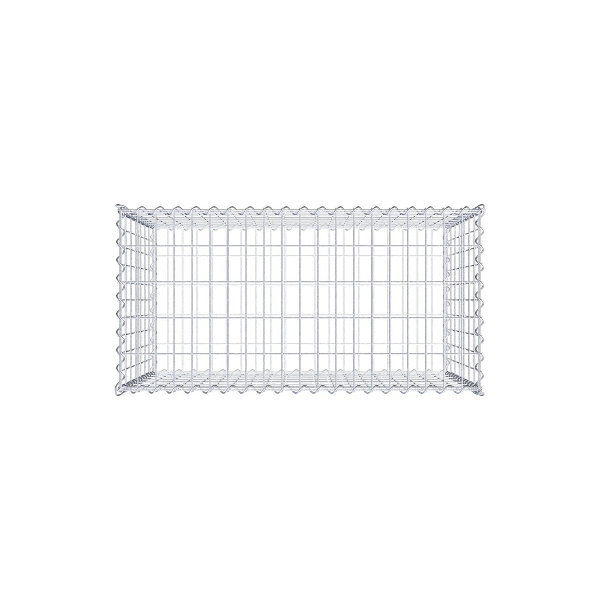 Gabbione 100 cm x 70 cm x 50 cm (L x H x P), maglia 5 cm x 10 cm, spirale
