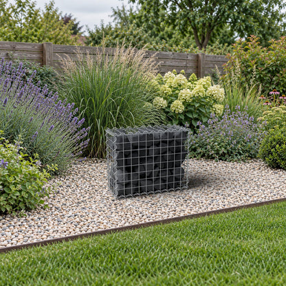 Gabione 50 cm x 40 cm x 20 cm (L x H x T), Maschenweite 5 cm x 5 cm, Spirale