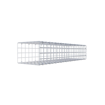 Gabbione aggiuntivo tipo 2 100 cm x 20 cm x 30 cm (L x A x P), maglia 5 cm x 5 cm, anello a C