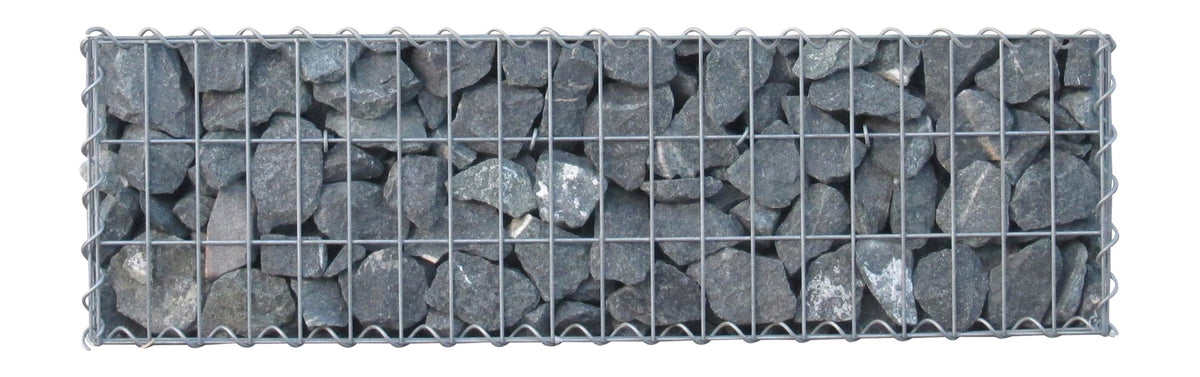 Gabião 100 cm x 30 cm x 30 cm (C x A x P), malhagem 5 cm x 10 cm, espiral