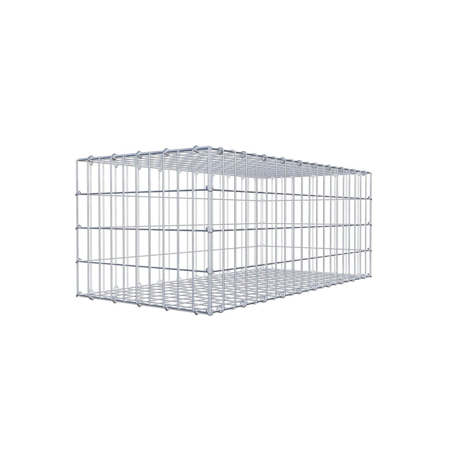 Gabion 100 cm x 40 cm x 50 cm (L x H x D), maskstorlek 5 cm x 10 cm, C-ring
