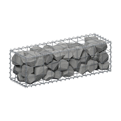 Gabbione 100 cm x 30 cm x 30 cm (L x H x P), maglia 10 cm x 10 cm, spirale
