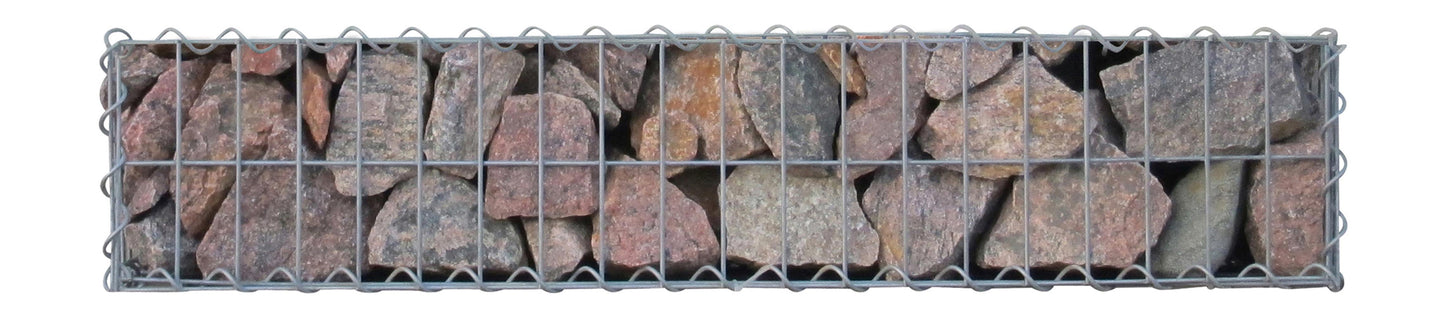 Gabion 100 cm x 20 cm x 30 cm (L x H x D), maskestørrelse 5 cm x 10 cm, spiral