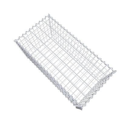 Juego de 2 gaviones 100 cm x 50 cm x 50 cm (L x A x P), luz de malla 5 x 10 cm, en espiral