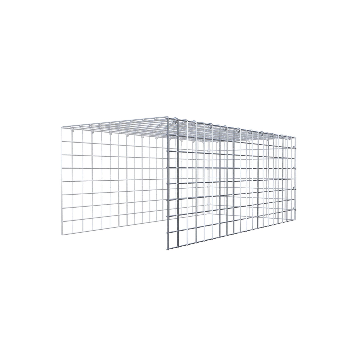 Fourche rapportée type 4 100 cm x 40 cm x 50 cm (L x H x P), mailles 5 cm x 5 cm, anneau C