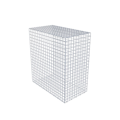 Monteret gabion type 2 100 cm x 90 cm x 50 cm (L x H x D), maskestørrelse 5 cm x 5 cm, C-ring