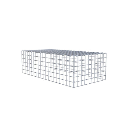 Gavión acoplable tipo 4 100 cm x 30 cm x 50 cm (L x A x P), malla 5 cm x 5 cm, anillo en C