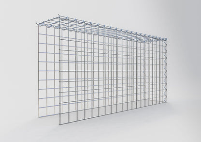 Gavión adulto tipo 4 100 cm x 50 cm x 20 cm (largo x alto x profundidad), tamaño de malla 5 cm x 5 cm, espiral