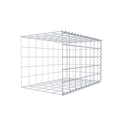 Anbaugabione Typ 2 80 cm x 50 cm x 50 cm (L x H x T), Maschenweite 10 cm x 10 cm, Spirale