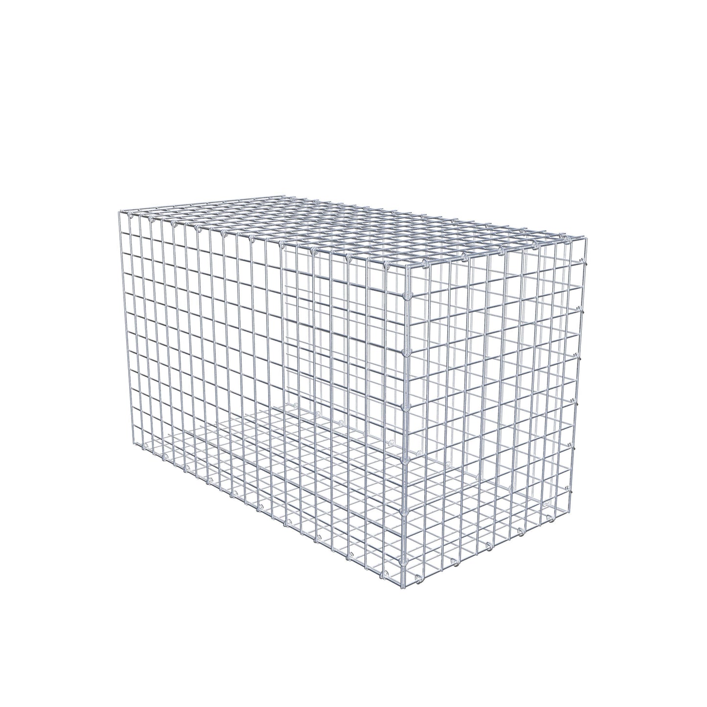 Gabião Tipo 2 100 cm x 60 cm x 50 cm (C x A x P), malhagem 5 cm x 5 cm, anel C