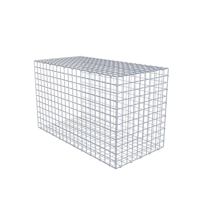 Gabião Tipo 2 100 cm x 60 cm x 50 cm (C x A x P), malhagem 5 cm x 5 cm, anel C
