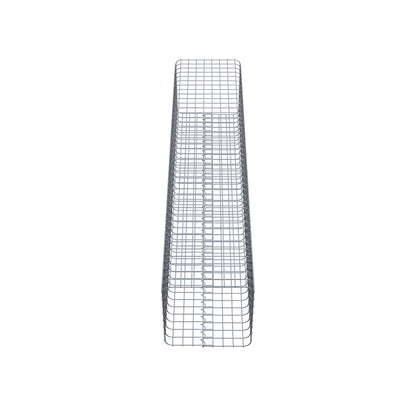 Gabionensäule eckig 42 cm x 42 cm, 200 cm Höhe, MW 5 cm x 5 cm