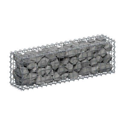 Gabion 100 cm x 30 cm x 20 cm (L x H x P), mailles 5 cm x 5 cm, spirale